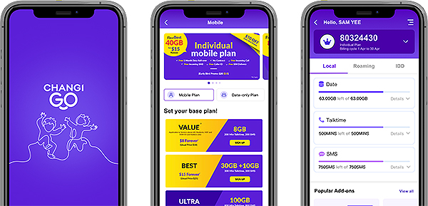 MVNO Changi Mobile Go App