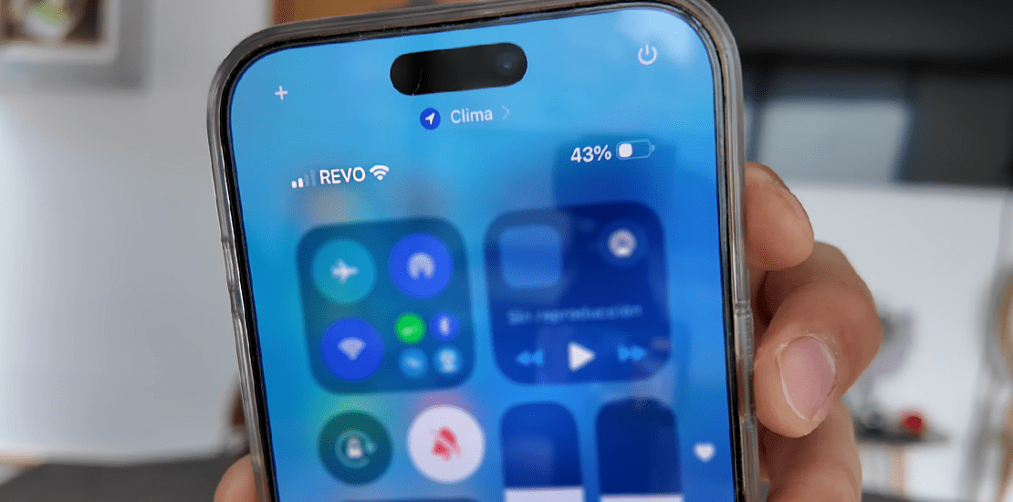 REVO-MVNO A close-up of a smartphone screen showing "REVO" as the mobile network carrier name.