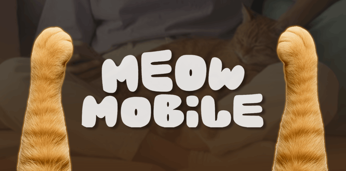 Meow Mobile feature image showing a cat-themed wireless carrier with veterinary care for pet owners
