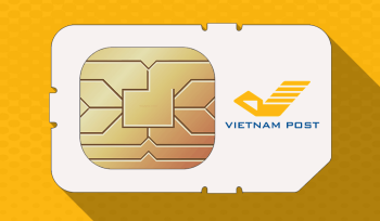 A graphic representation of a Vietnam Post branded SIM card, referencing the company's new MVNO license.
