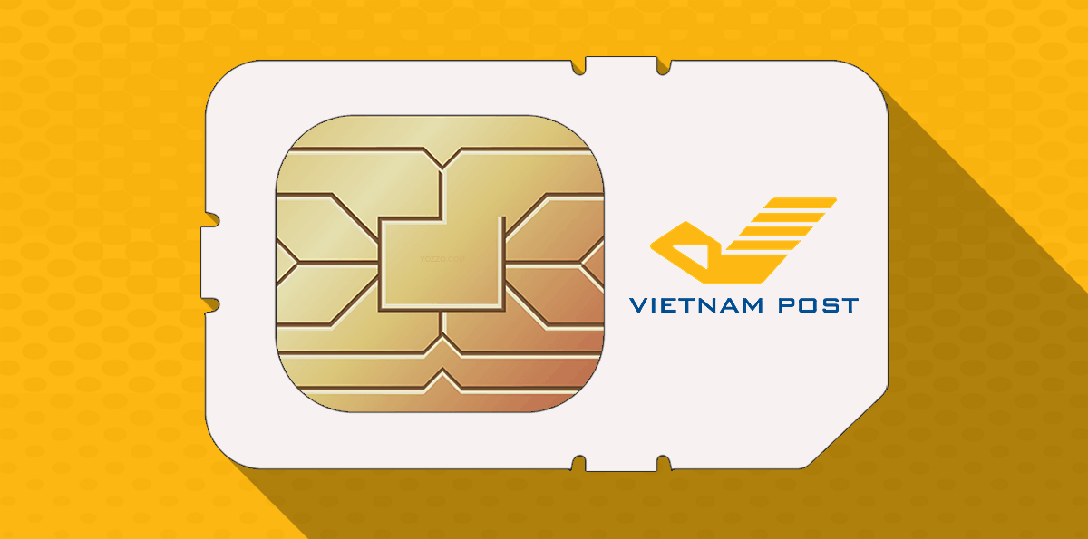 A graphic representation of a Vietnam Post branded SIM card, referencing the company's new MVNO license.